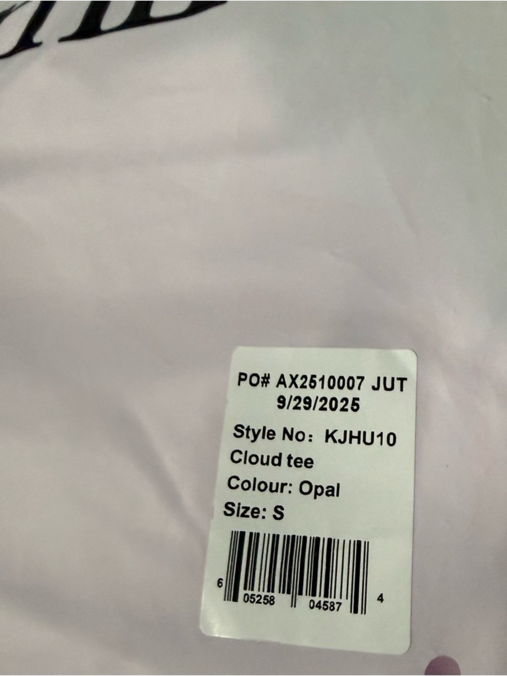 Comfrt Cloud Tee Opal NWT Small - Picture 5 of 5